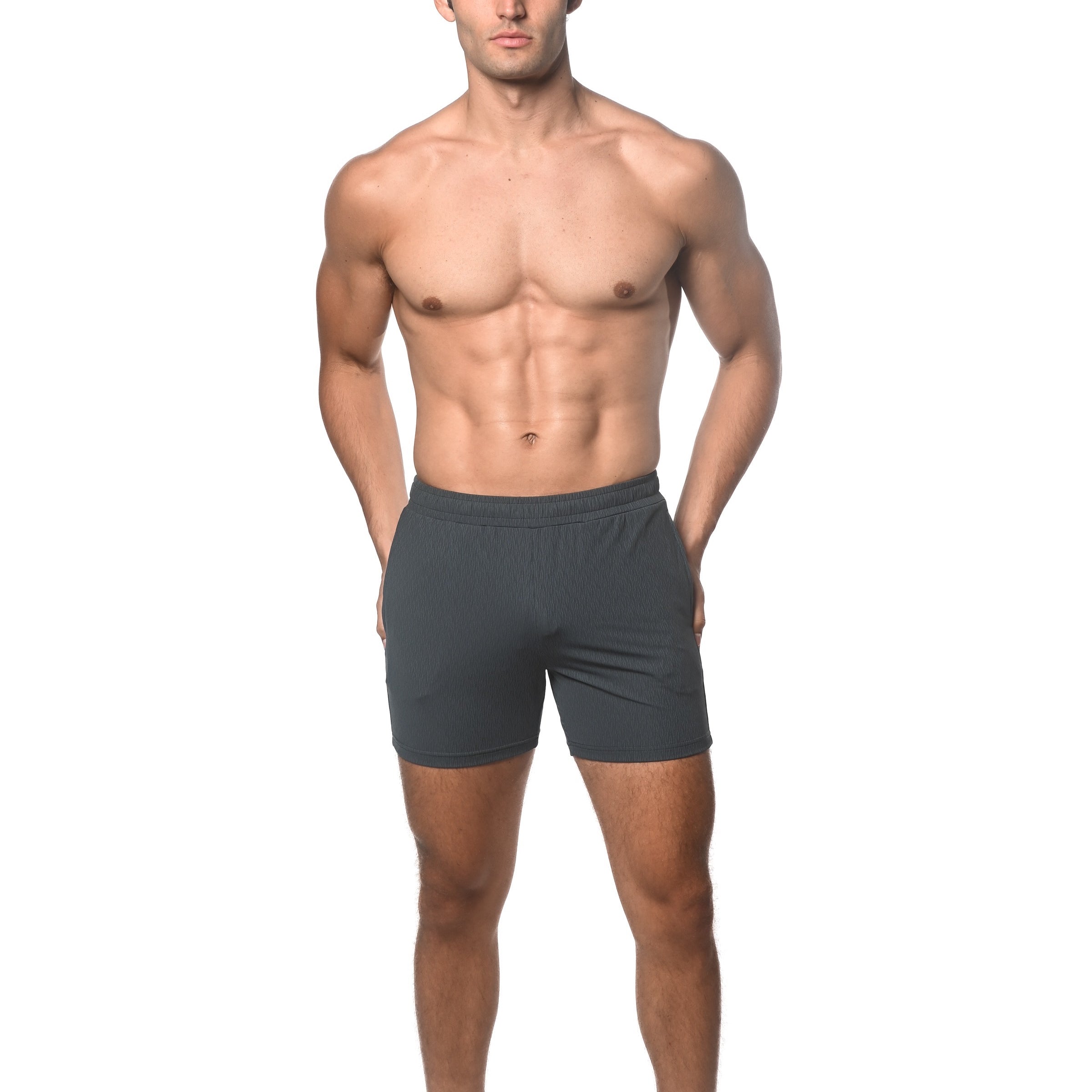GREY SPACE DYE PERFORMANCE SHORTS ST-1466-91