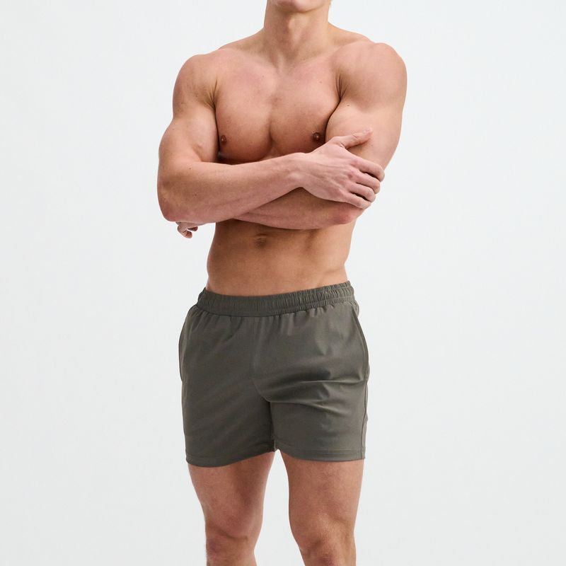 CONCRETE TEXTURED MESH STRETCH PERFORMANCE SHORTS ST-1466-101