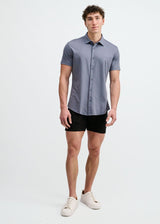 GRAVEL SOLID STRETCH JERSEY KNIT SHORT SLEEVE SHIRT ST-963-05