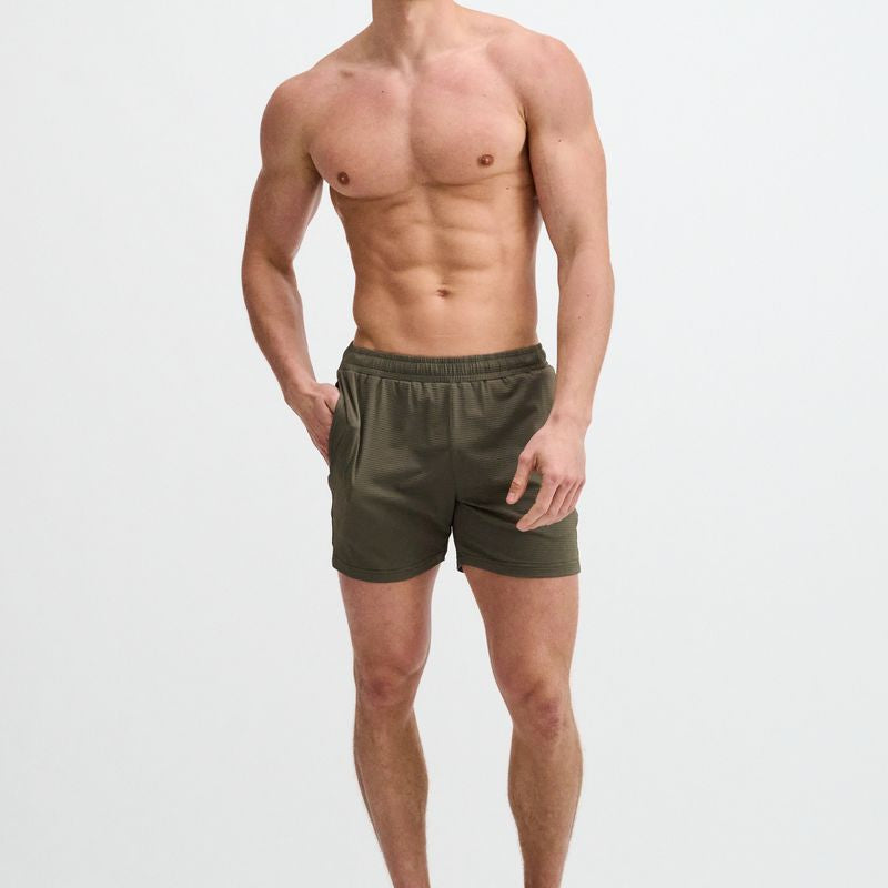 RANGER TEXTURED MESH STRETCH PERFORMANCE SHORTS ST-1466-100