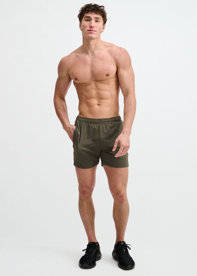 RANGER TEXTURED MESH STRETCH PERFORMANCE SHORTS ST-1466-100