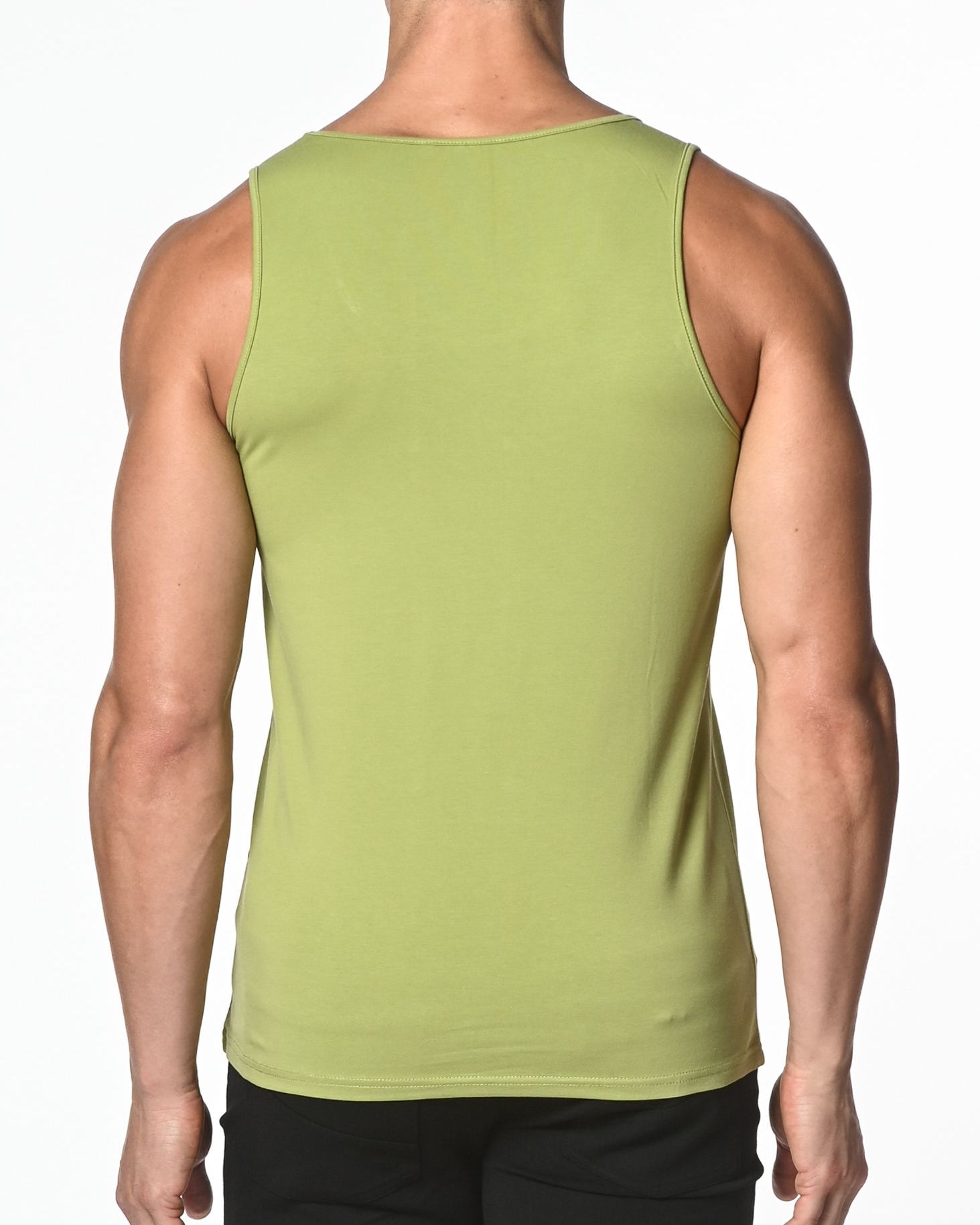 LIME COTTON JERSEY TANK TOP ST-102