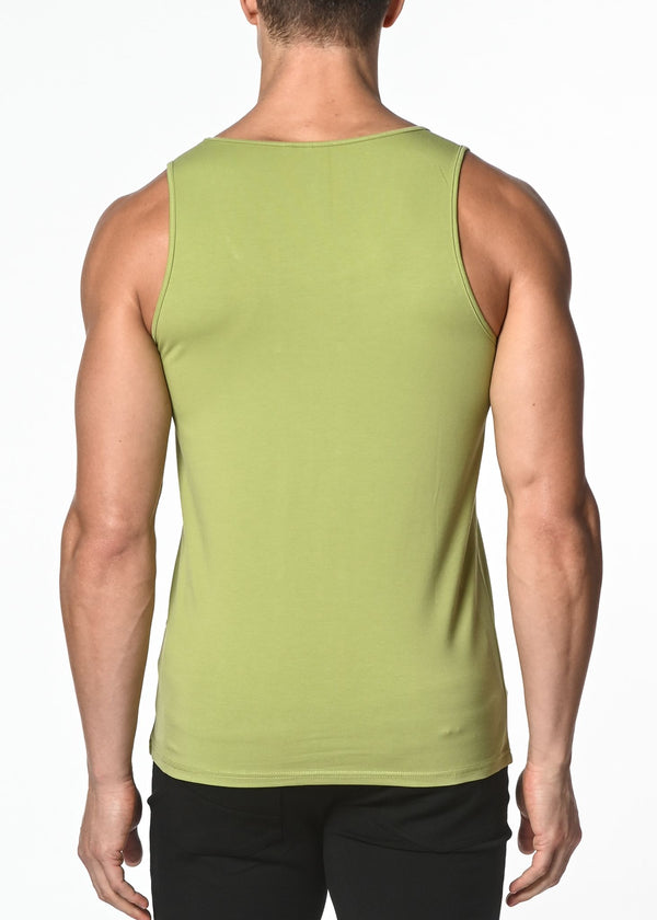 LIME COTTON JERSEY TANK TOP ST-102