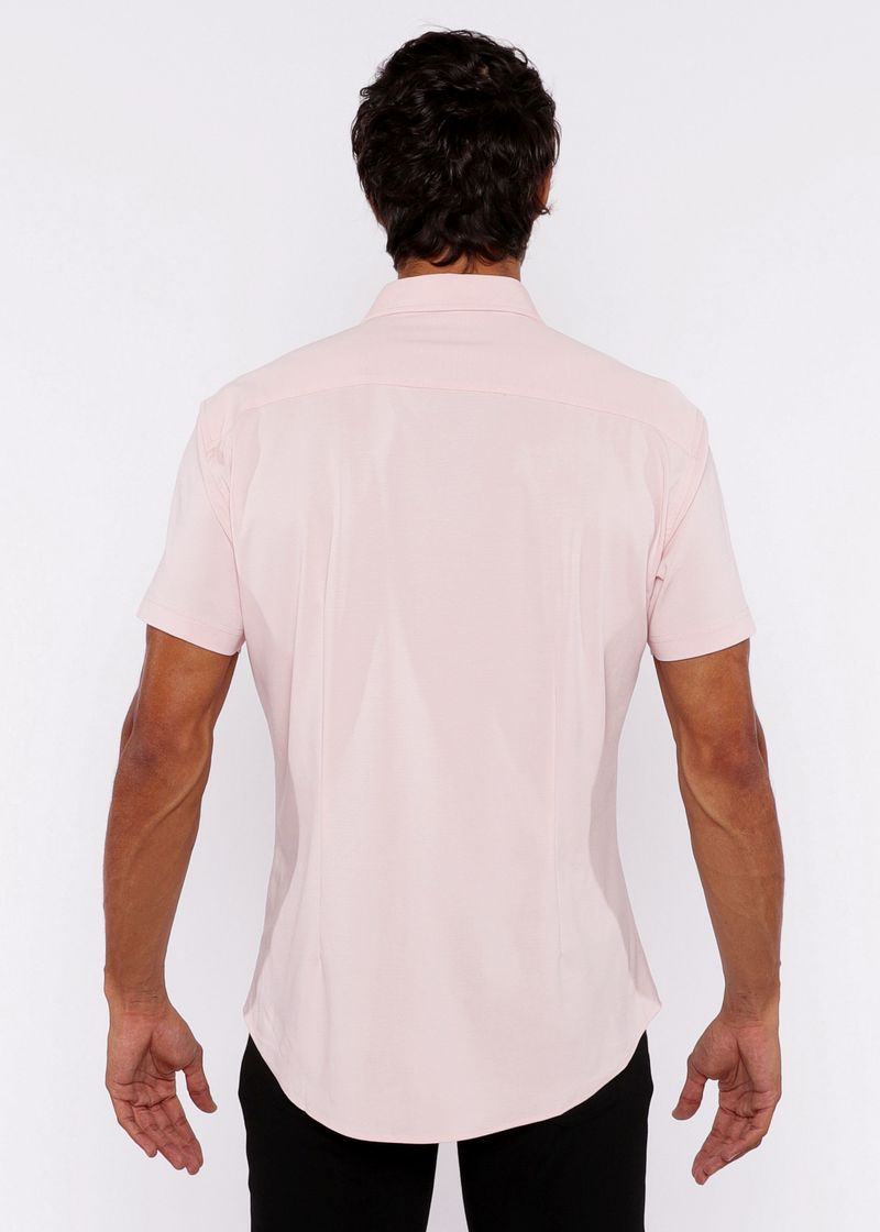 SILK PETAL SOLID STRETCH JERSEY KNIT SHORT SLEEVE SHIRT ST-963-03