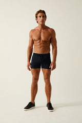 NAVY VAULT 3.5 INSEAM GYM STRETCH SHORTS ST-10500