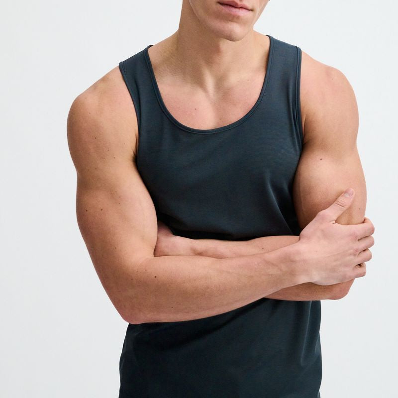 MARINER TEXTURED STRETCH MESH PERFORMANCE TANK ST-293