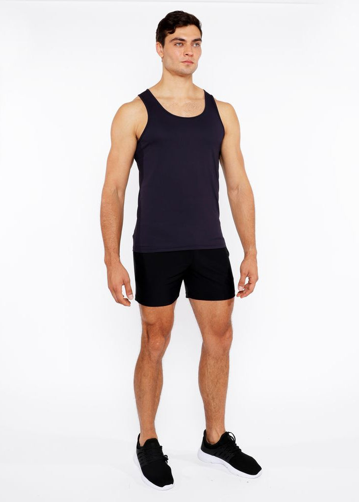 PEACOAT TEXTURED STRETCH MESH PERFORMANCE TANK TOP ST-288