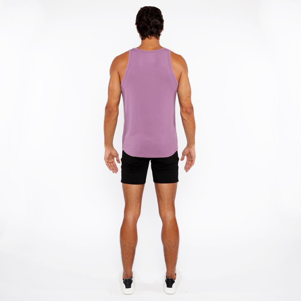 TARO PURPLE RIB STRETCH MODAL TANK STA-16004-02