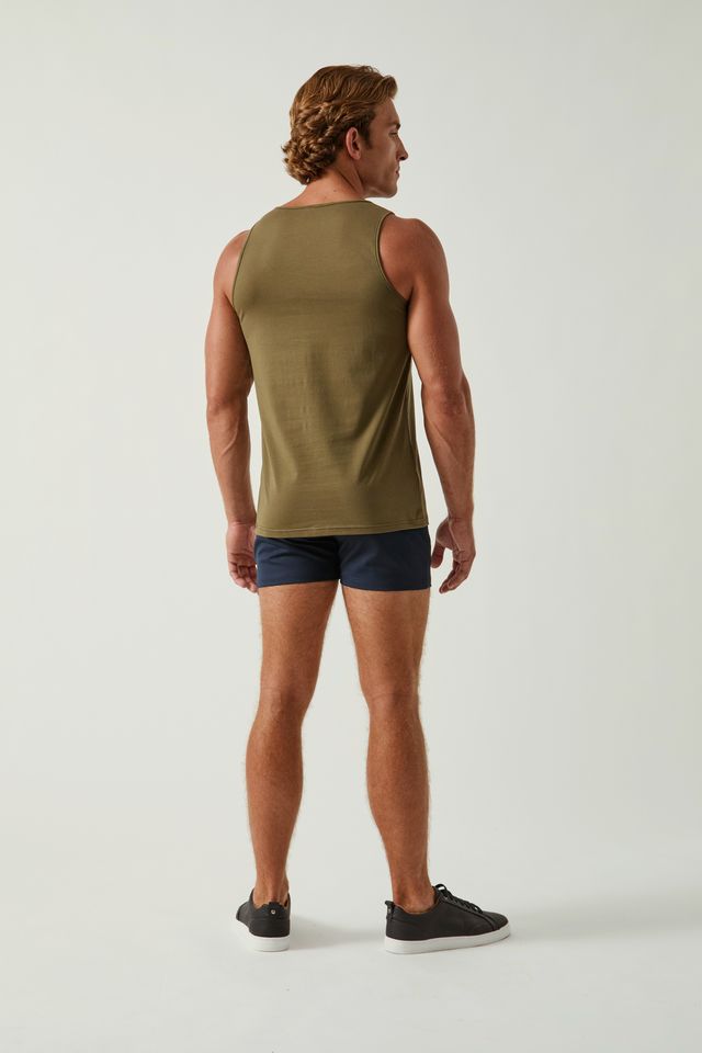 ARMY SOLID STRETCH JERSEY TANK TOP ST-102