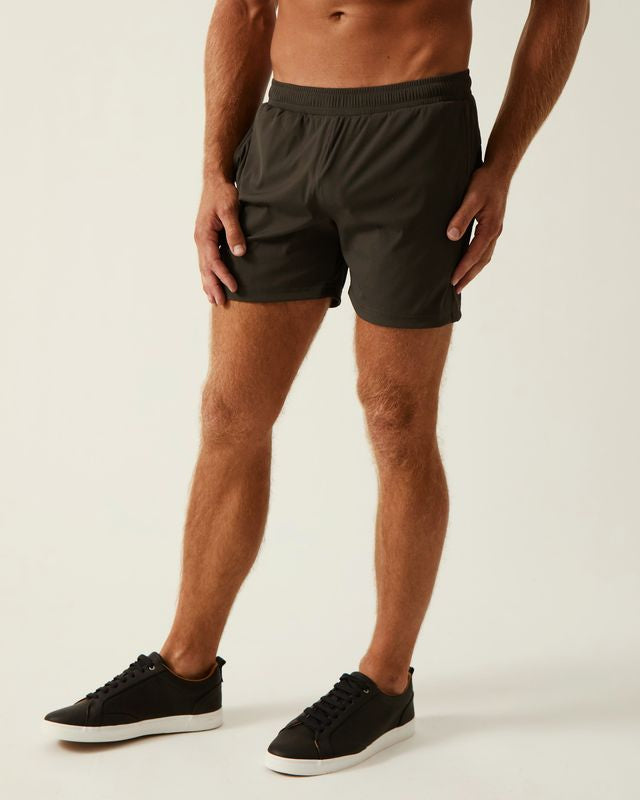 GREY VAULT 3.5 INSEAM GYM STRETCH SHORTS ST-10500