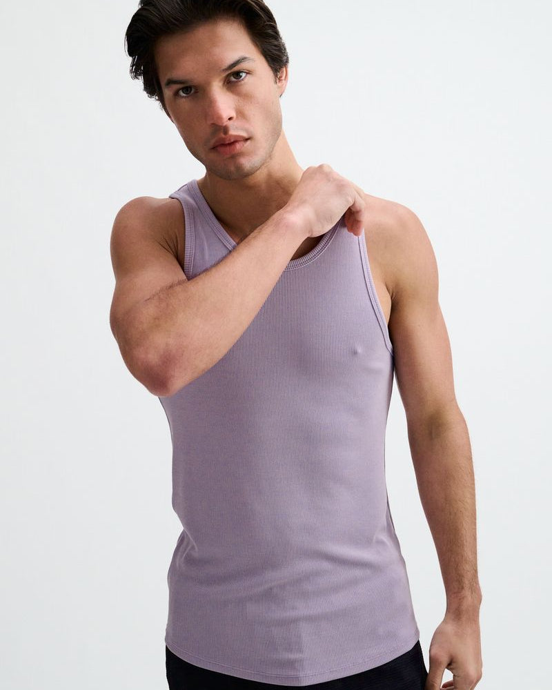 WISTERIA RIB STRETCH MODAL TANK STA-16004-03