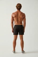 BLACK TEXTURED STRETCH PERFORMANCE SHORTS ST-1466-54