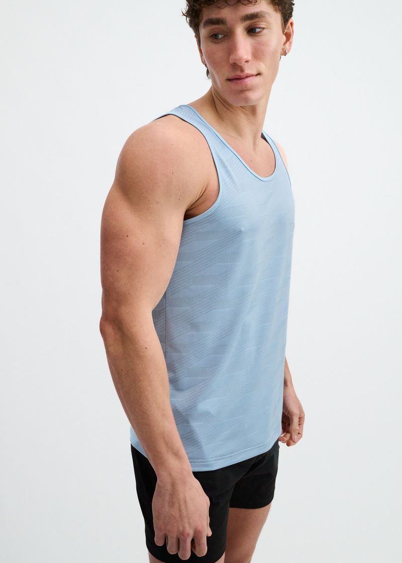 GLACIER GEOMETRIC STRETCH MESH PERFORMANCE TANK ST-295