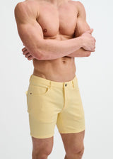 CREAM PUFF 5" INSEAM SOLID STRETCH KNIT JEANS SHORT ST-1932