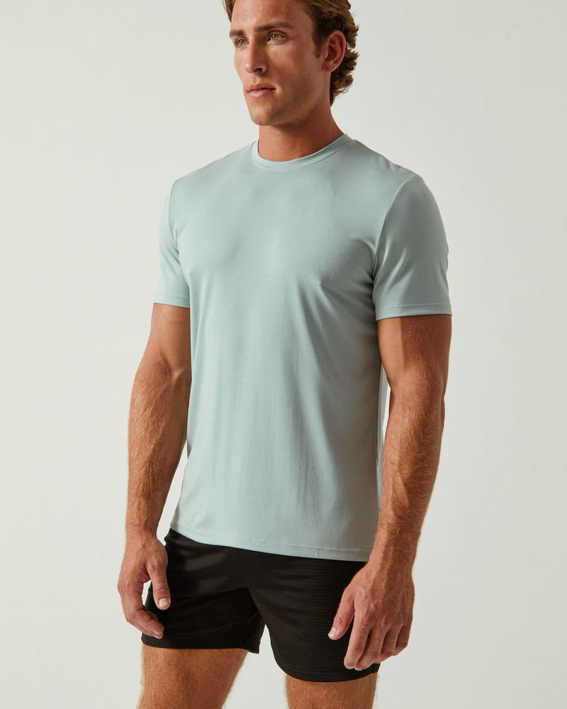 SUMMIT SOLID STRETCH MODAL CREW NECK TEE ST-9011