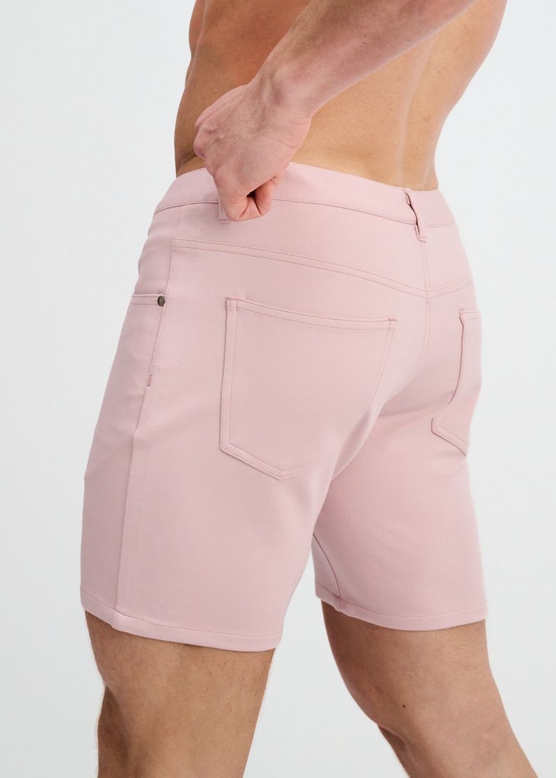 TEA ROSE 5" INSEAM SOLID STRETCH KNIT JEANS SHORT ST-1932