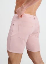 TEA ROSE 5" INSEAM SOLID STRETCH KNIT JEANS SHORT ST-1932