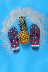 NAVY/RED ROCKET POPS PRINTED FLIP FLOP