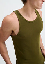 JUNGLE RIB STRETCH MODAL TANK STA-16004-03