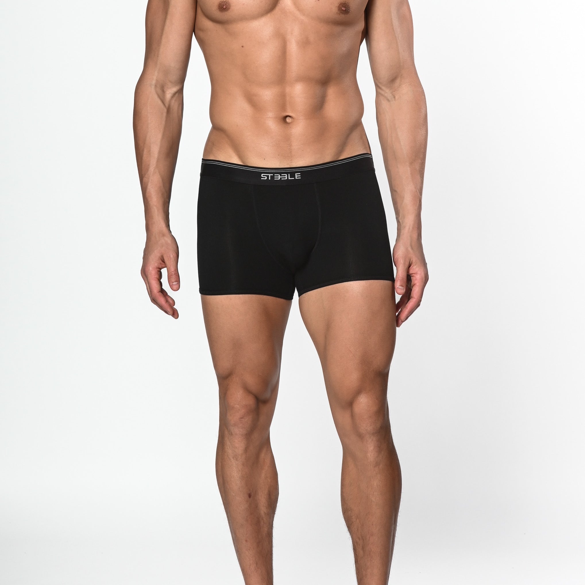 BLACK MODAL/ELASTANE RIB TRUNK ST-10136