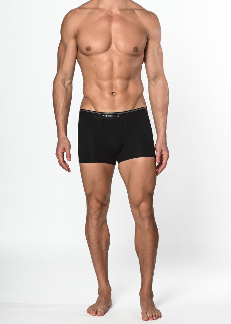BLACK MODAL/ELASTANE RIB TRUNK ST-10136
