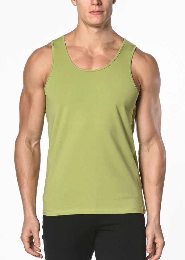 LIME COTTON JERSEY TANK TOP ST-102
