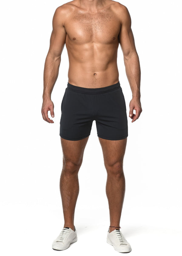 NAVY TEXTURED STRETCH PERFORMANCE SHORTS ST-1466-54