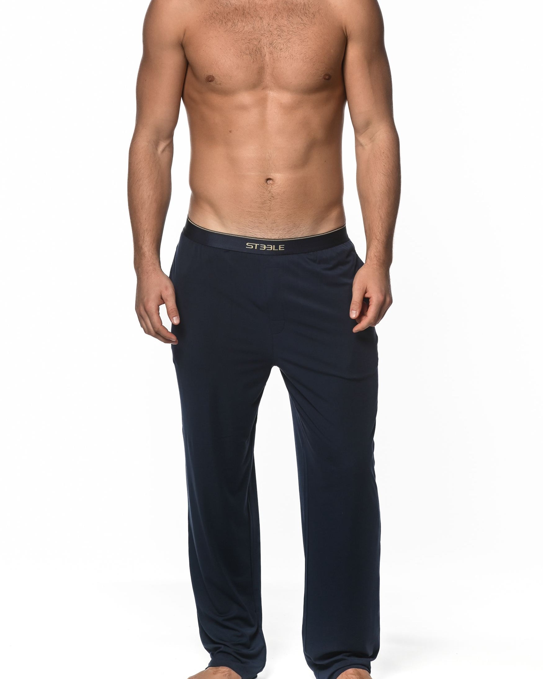 NAVY STRETCH MODAL LOUNGE PANTS  ST-16003