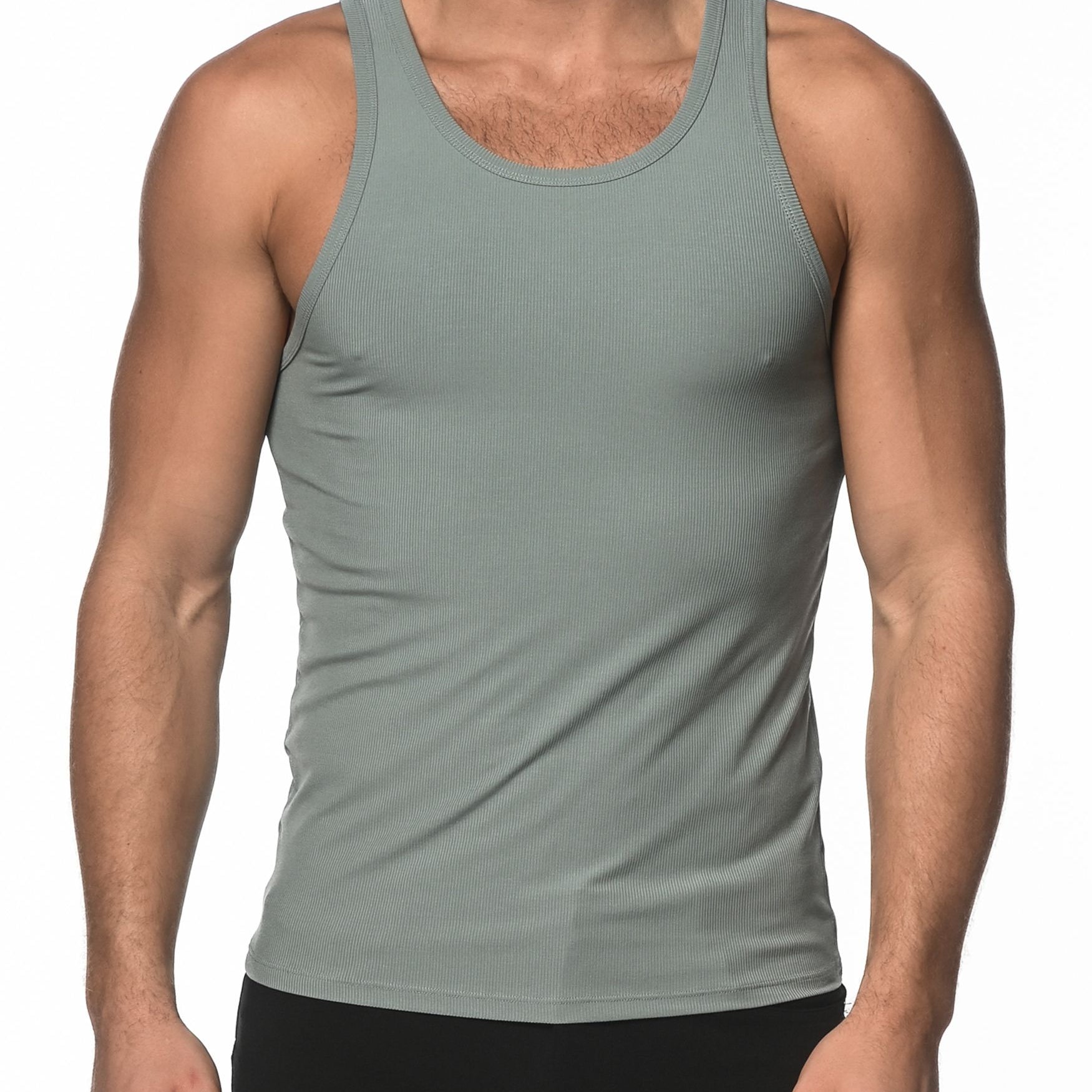 SEAFOAM RIB MODAL TANK  ST-16004