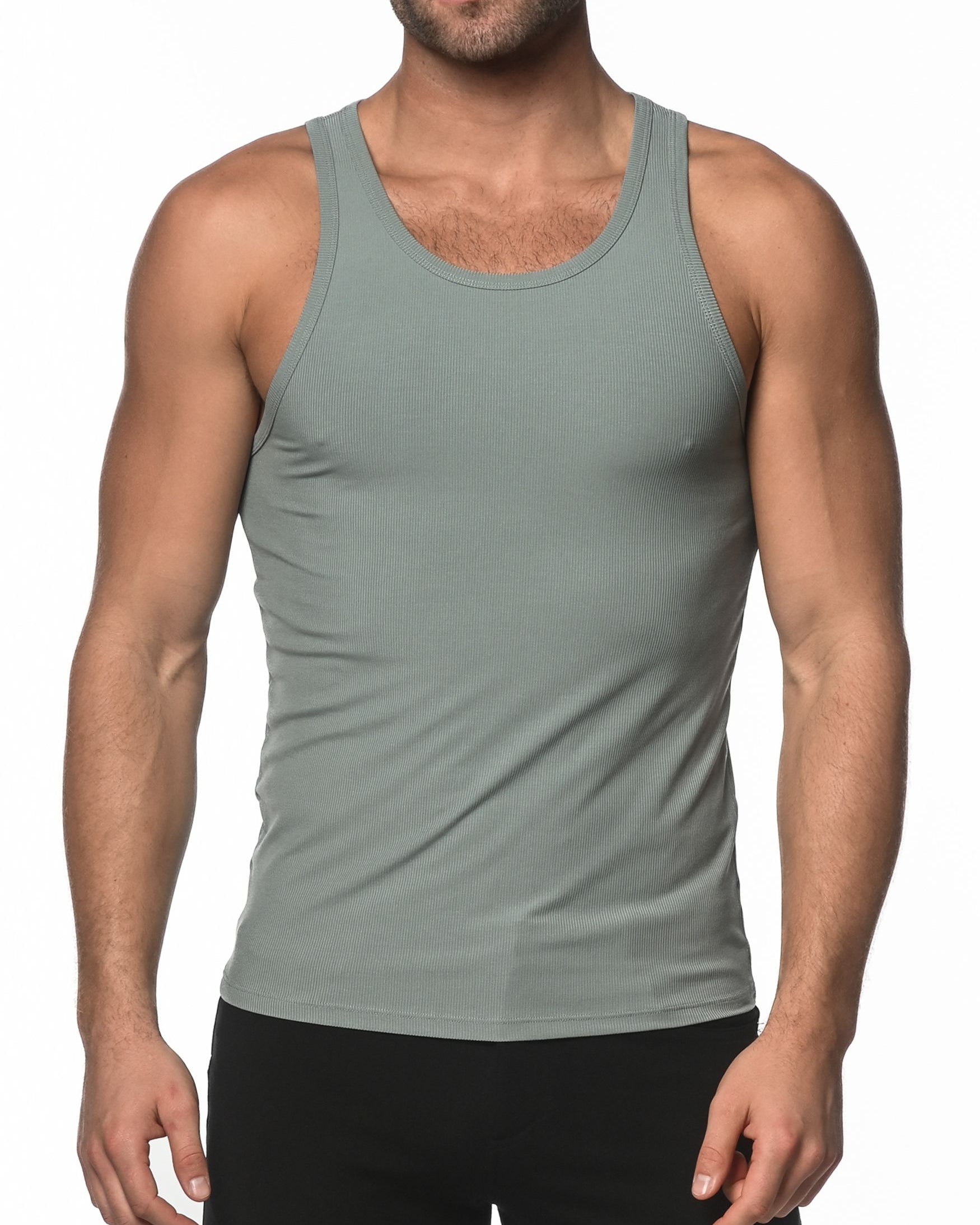 SEAFOAM RIB MODAL TANK  ST-16004