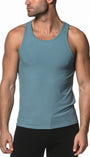SLATE BLUE RIB MODAL TANK  ST-16004