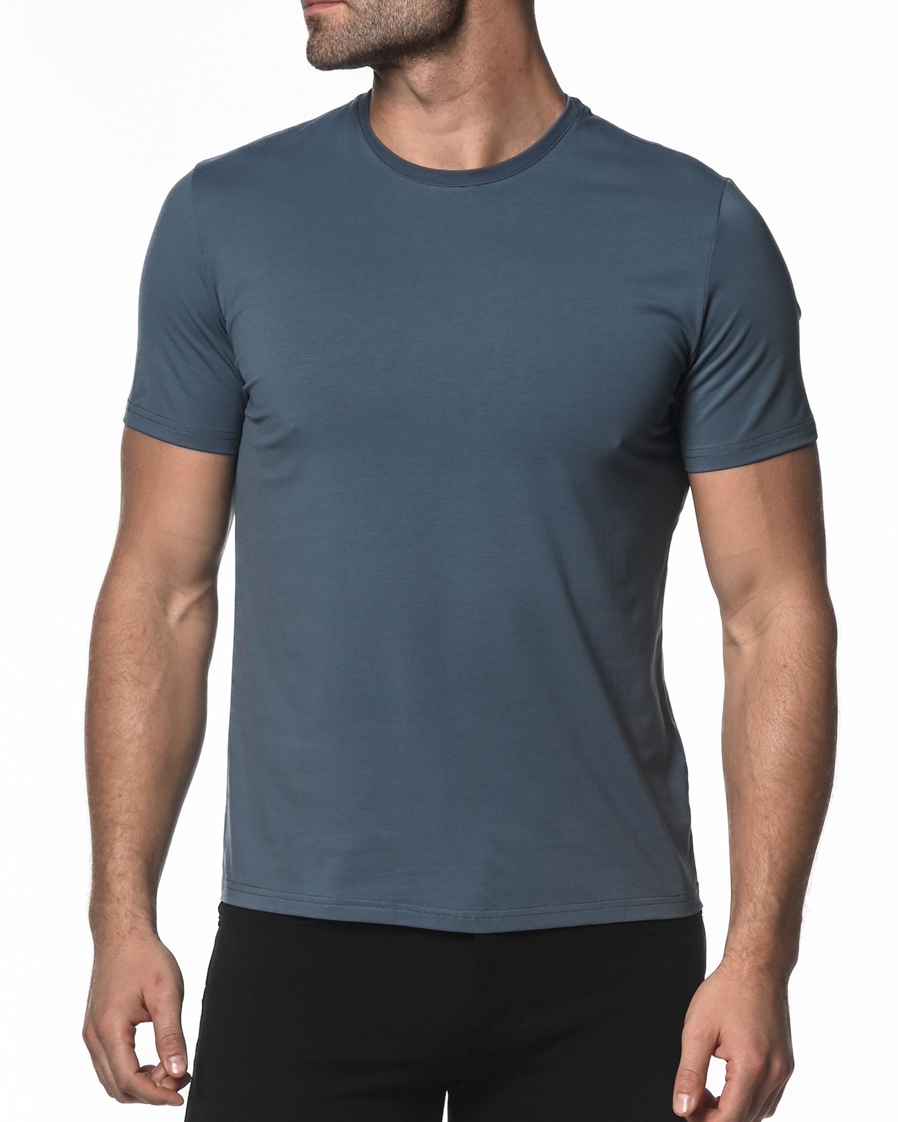 DENIM CREW NECK SHORT SLEEVE JERSEY T-SHIRT ST-60