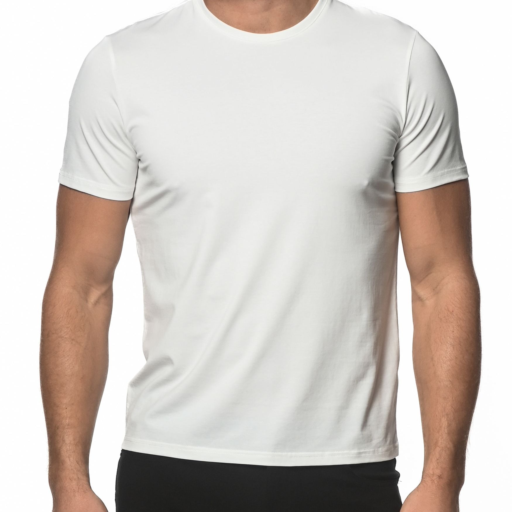 OFF WHITE CREW NECK SHORT SLEEVE JERSEY T-SHIRT ST-60