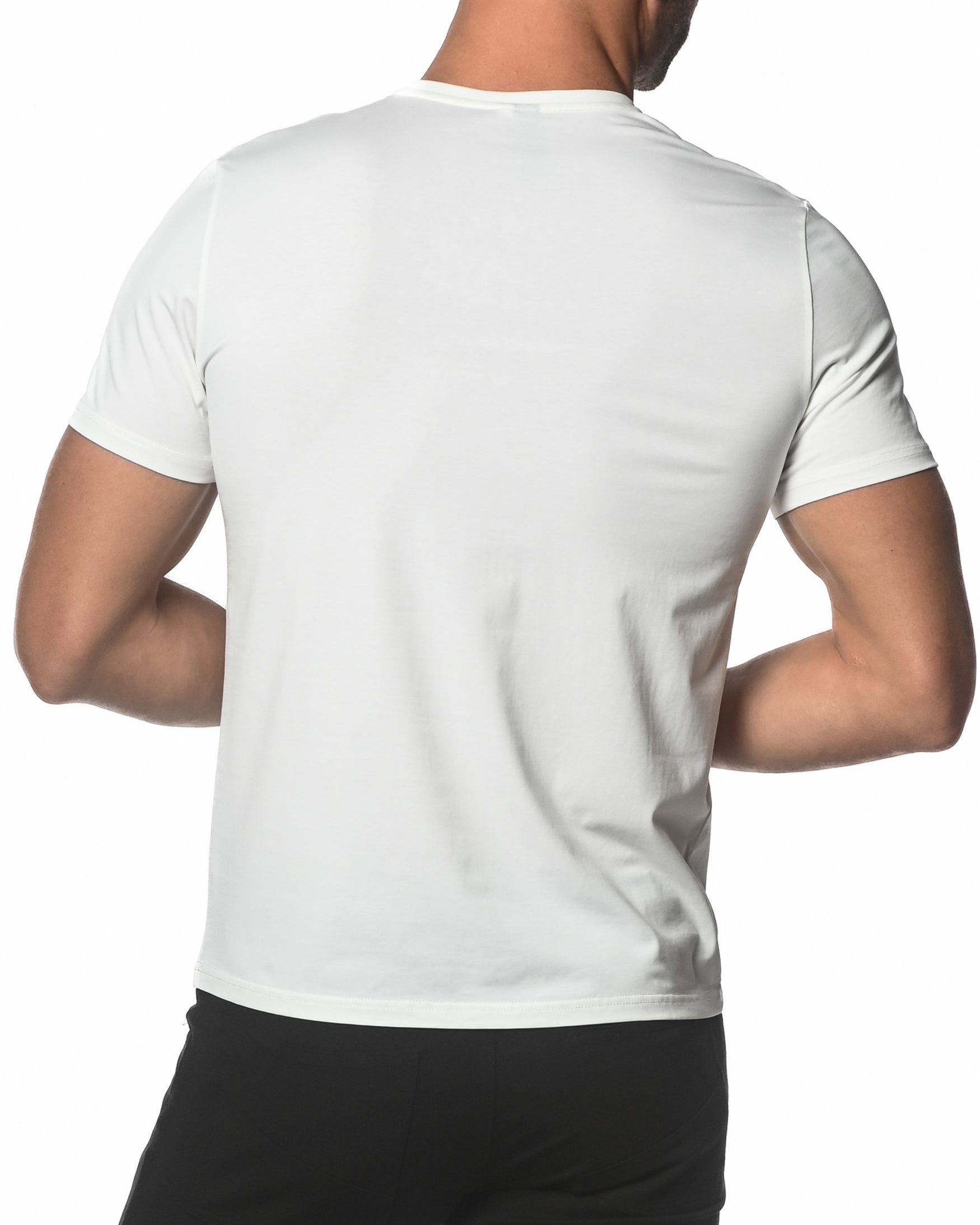 OFF WHITE CREW NECK SHORT SLEEVE JERSEY T-SHIRT ST-60