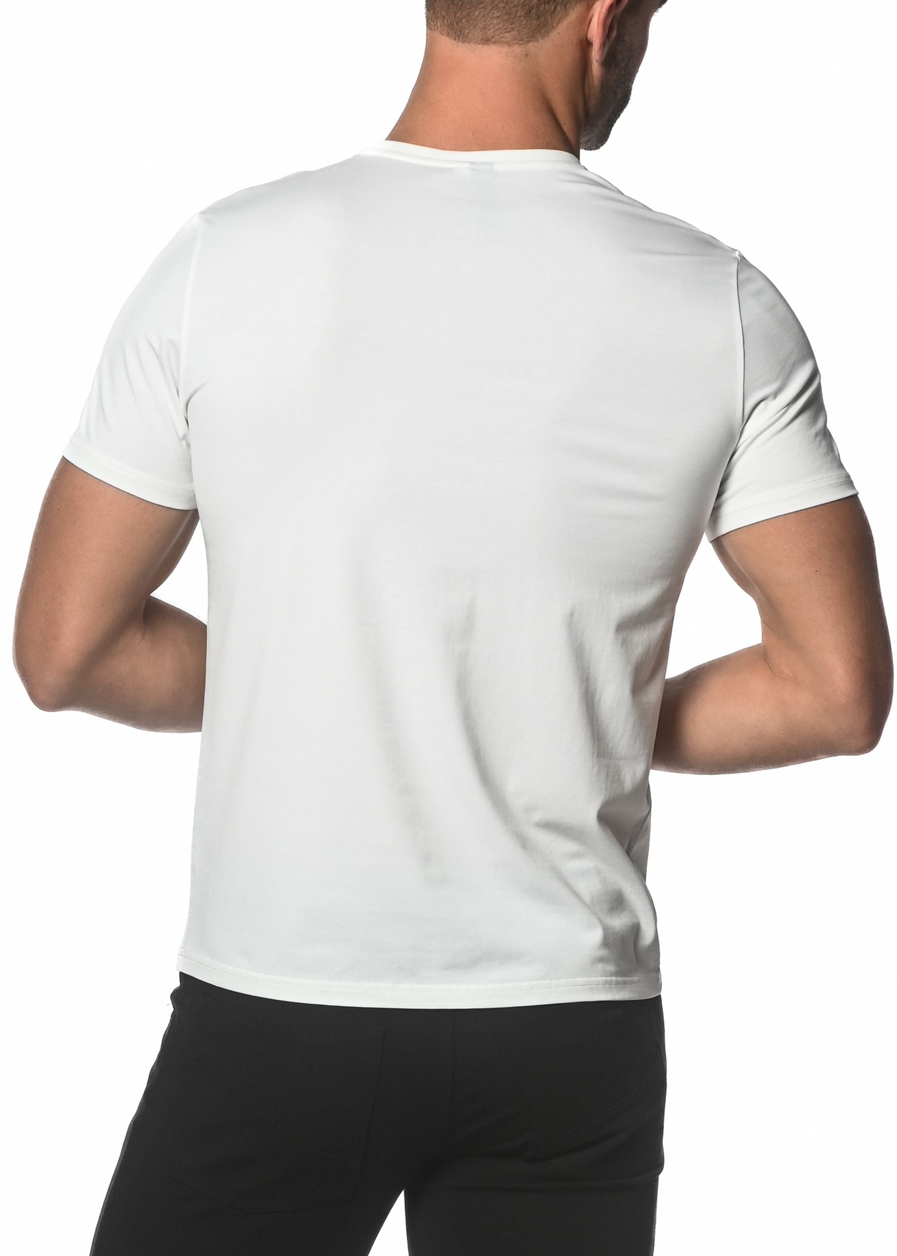 OFF WHITE CREW NECK SHORT SLEEVE JERSEY T-SHIRT ST-60