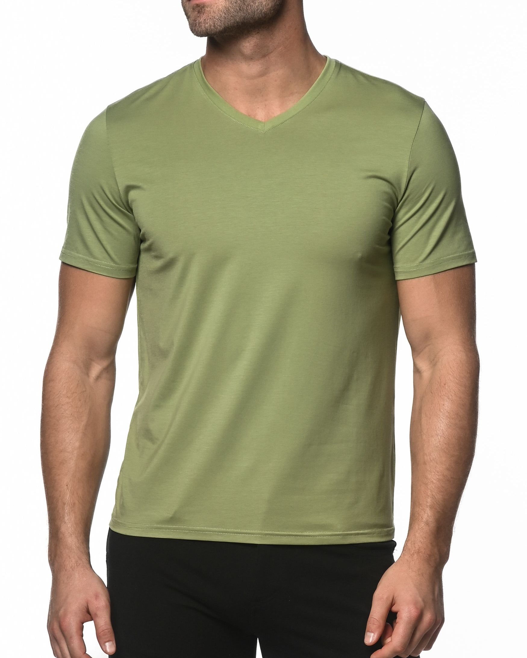 HERB V-NECK SHORT SLEEVE JERSEY T-SHIRT ST-61