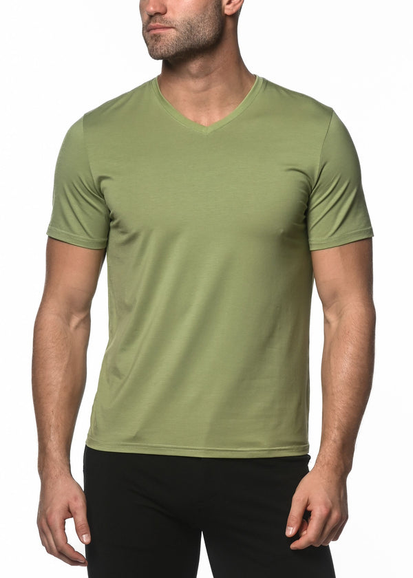 HERB V-NECK SHORT SLEEVE JERSEY T-SHIRT ST-61