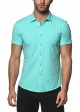 CAPRI SOLID KNIT STRETCH SHORT SLEEVE SHIRT ST-960