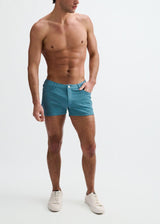 COASTAL 3" INSEAM SOLID STRETCH KNIT JEANS SHORT ST-1975