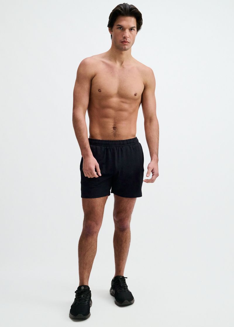 MIDNIGHT TEXTURED MESH STRETCH PERFORMANCE SHORTS ST-1466-100