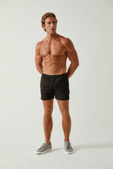 BLACK TEXTURED STRETCH PERFORMANCE SHORTS ST-1466-54