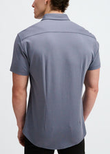 GRAVEL SOLID STRETCH JERSEY KNIT SHORT SLEEVE SHIRT ST-963-05