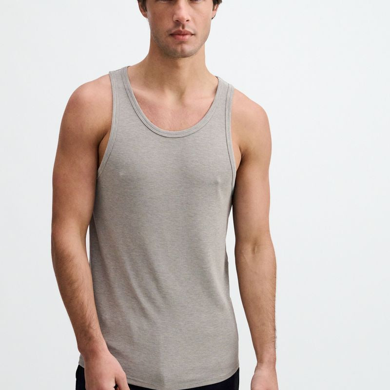 SHARK RIB STRETCH MODAL TANK STA-16004-03