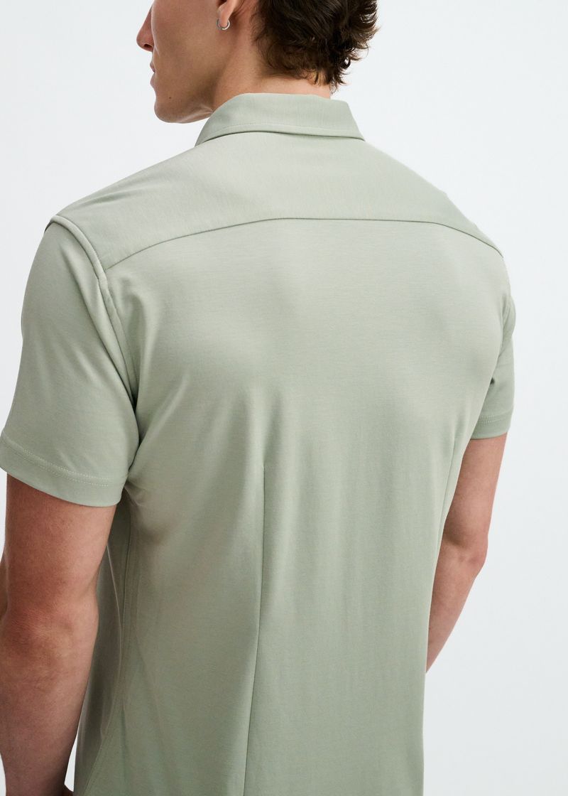 LAUREL SOLID STRETCH JERSEY KNIT SHORT SLEEVE SHIRT ST-963-05