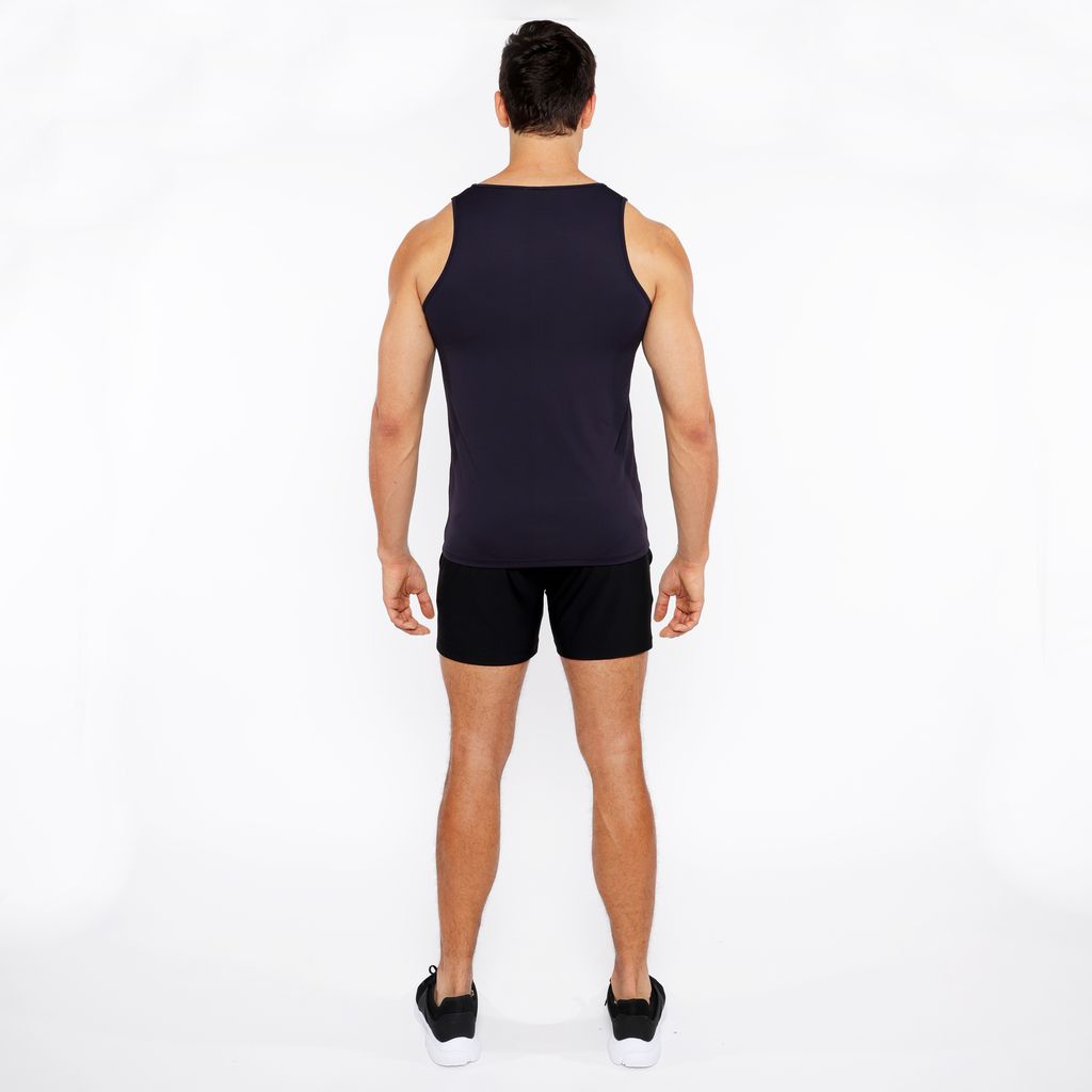 PEACOAT TEXTURED STRETCH MESH PERFORMANCE TANK TOP ST-288