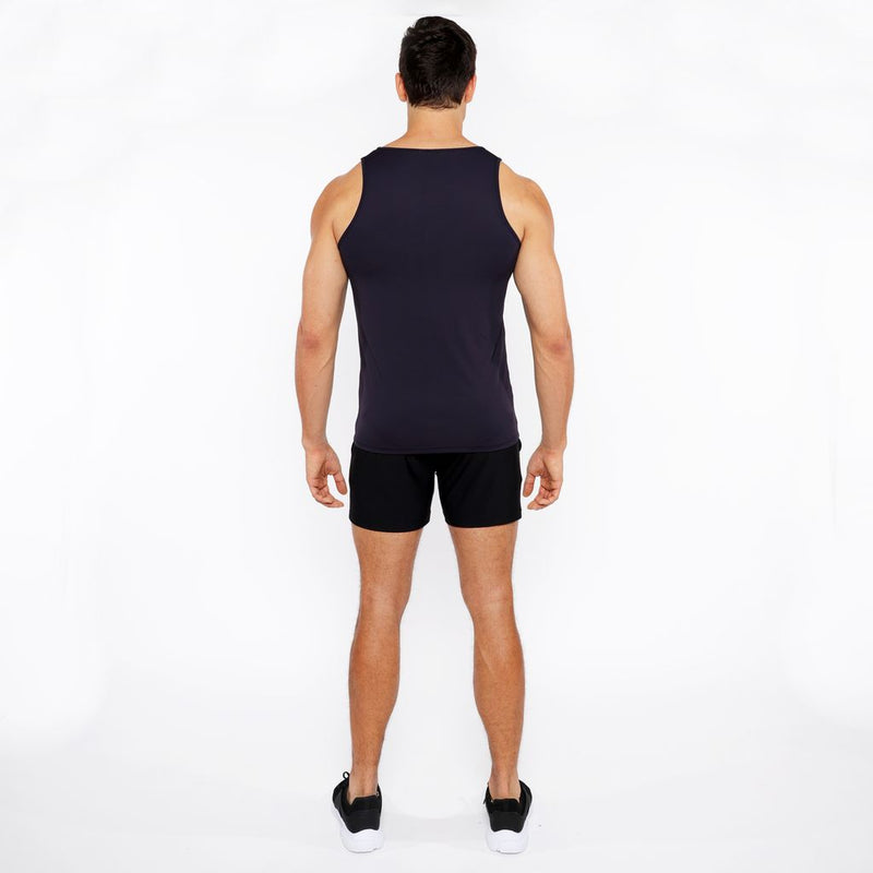PEACOAT TEXTURED STRETCH MESH PERFORMANCE TANK TOP ST-288