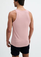 MAUVE RIB STRETCH MODAL TANK STA-16004-03