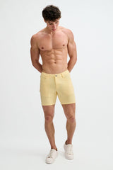 CREAM PUFF 5" INSEAM SOLID STRETCH KNIT JEANS SHORT ST-1932