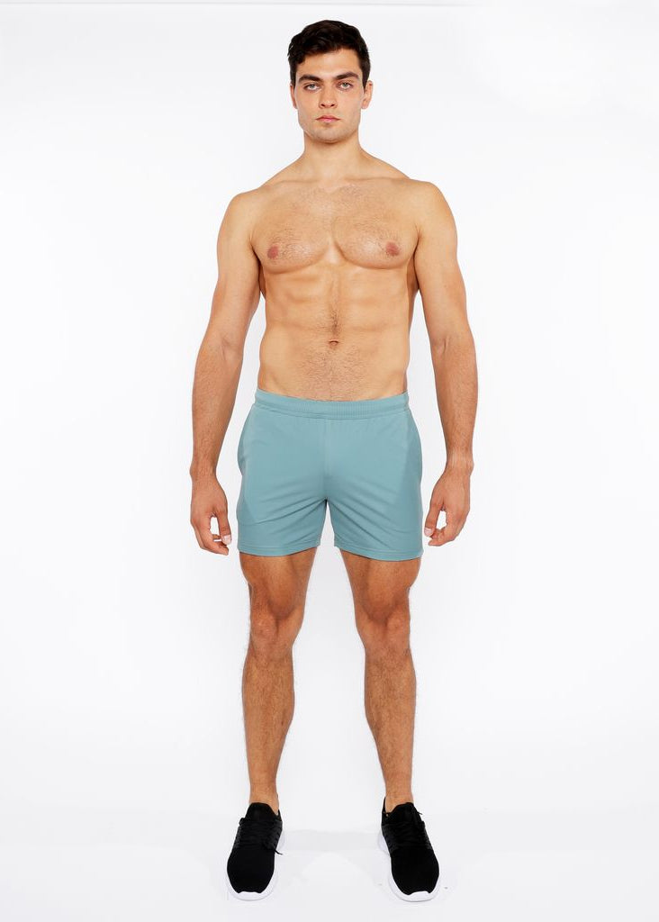 SEAWEED TEXTURED MESH STRETCH PERFORMANCE SHORTS ST-1466-98