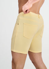 CREAM PUFF 5" INSEAM SOLID STRETCH KNIT JEANS SHORT ST-1932